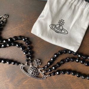Three Row Bas Relief Choker - Vivienne Westwood